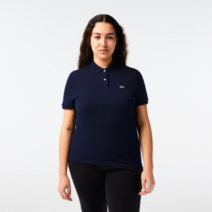 Polo regular fit en petit piqué de coton souple
